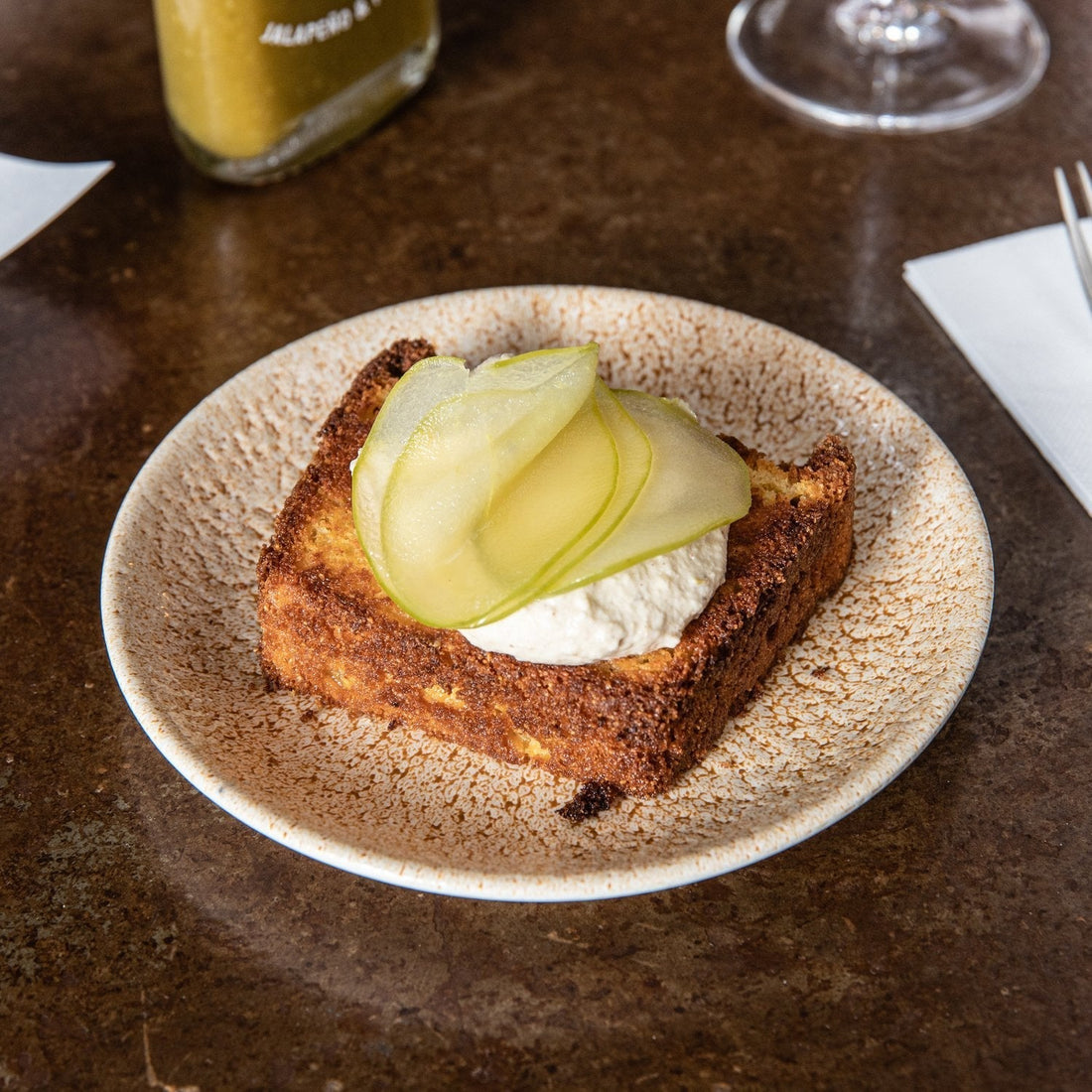 Cheddar Corn Bread with Jalapeño & Peach Cream Cheese Spread
