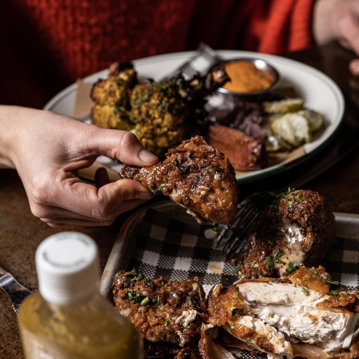 Buttermilk Fried Chicken with Chicken Salt & Reaper Hot Sauce