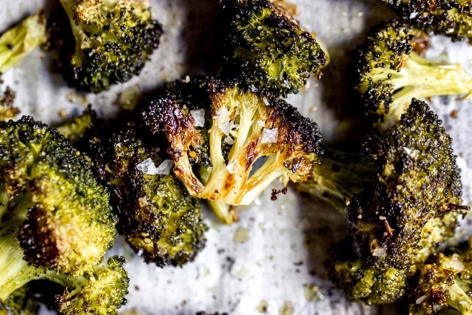 Charred Broccoli with Fancy Hank’s Chicken Salt
