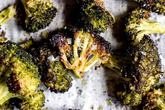 Charred Broccoli with Fancy Hank’s Chicken Salt