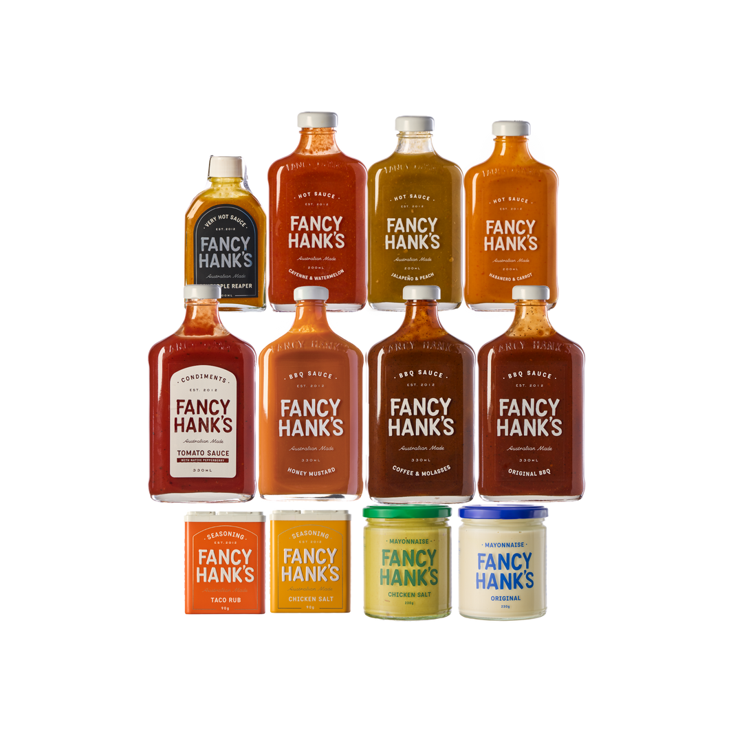 Australian Hot Sauces, BBQ Sauces & Condiments | Fancy Hank's