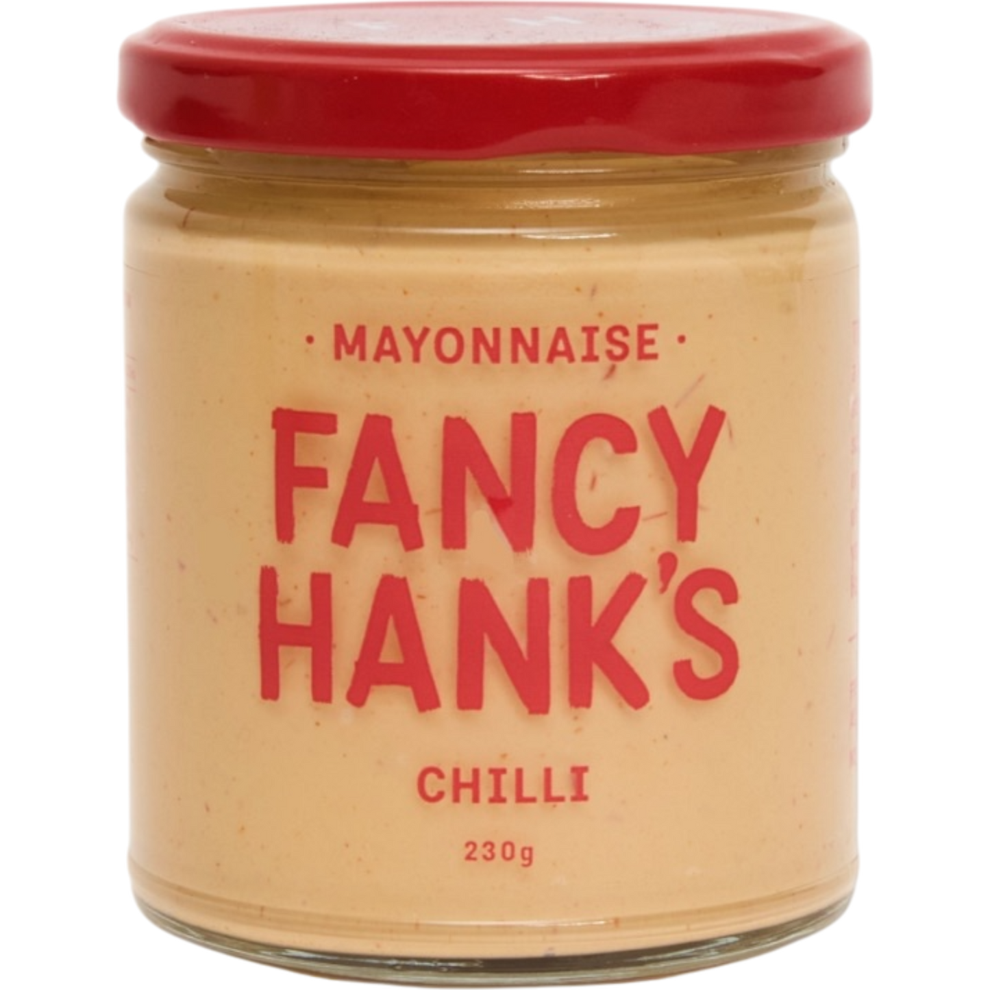 A jar of Fancy Hank's Chilli Mayonnaise